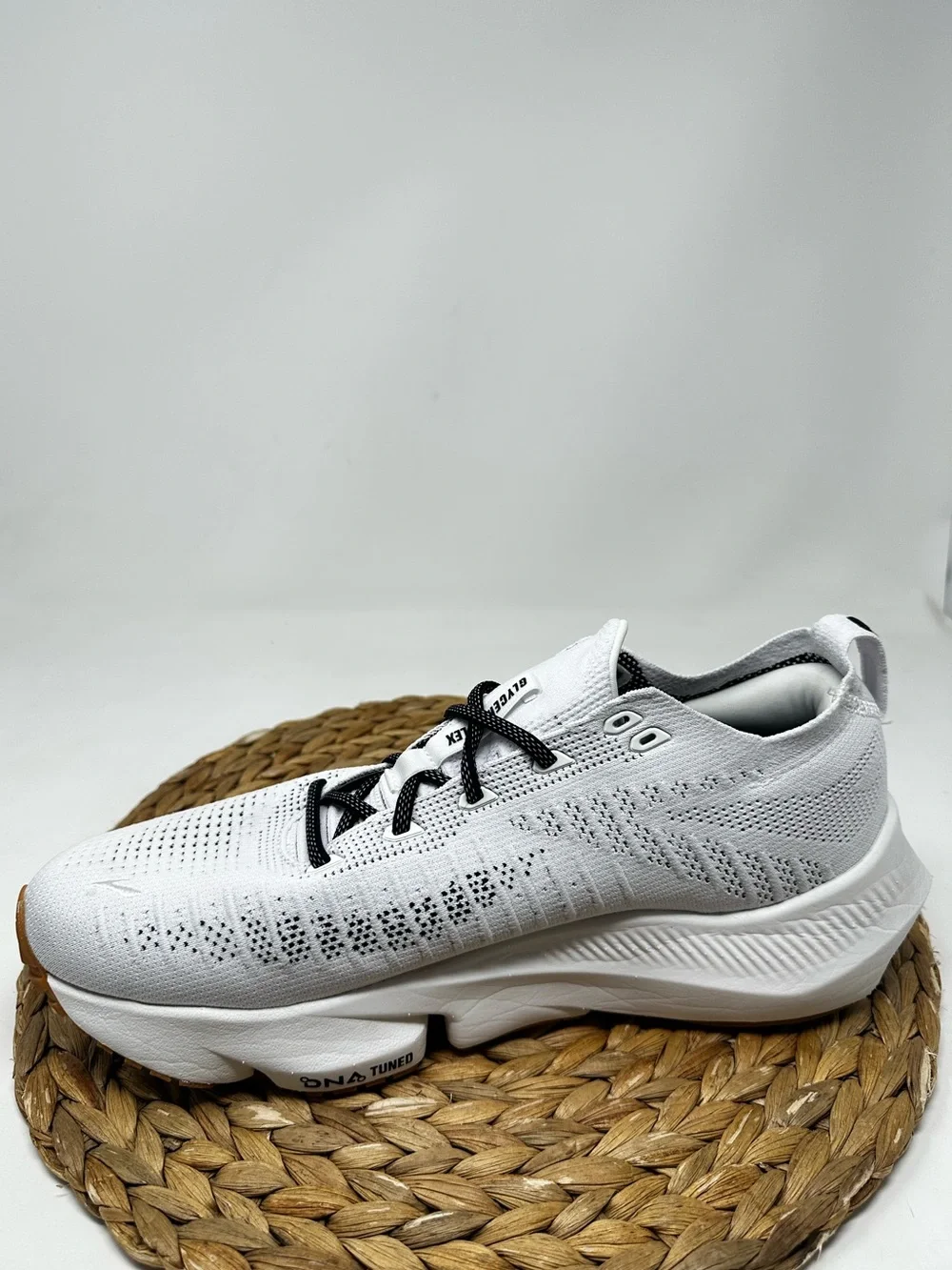 BROOKS Glycerin Flex Running Shoes White Black Gum Size 11.5 Men's